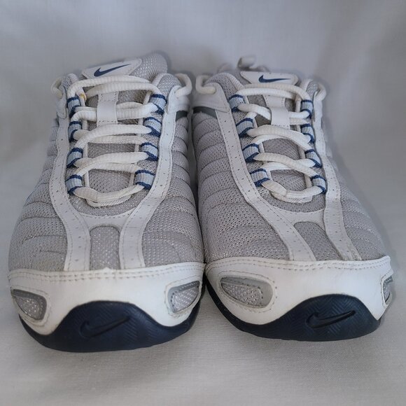 Nike Air Women’s Athletic Shoes – White/Grey/Blue - EUC - Picture 12 of 14